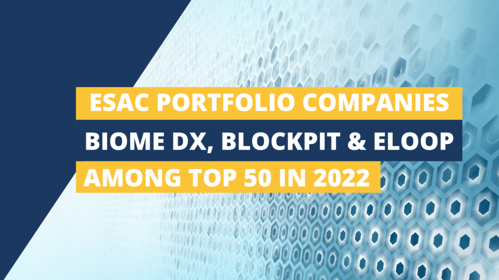 Esac Portfolio Companies Biome DX, Blockpit & Eloop Among Top 50 In 2022