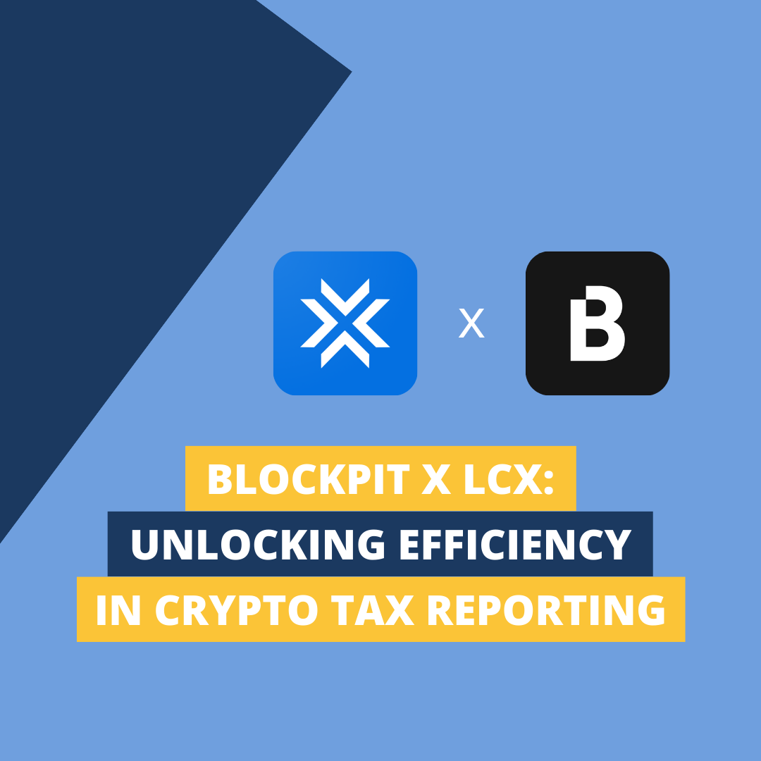 Blockpit partners with LCX for efficient crypto tax reporting