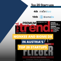 Monkee and Biome Diagnostics Recognized in Austria's Top 20 Most Innovative Startups -2