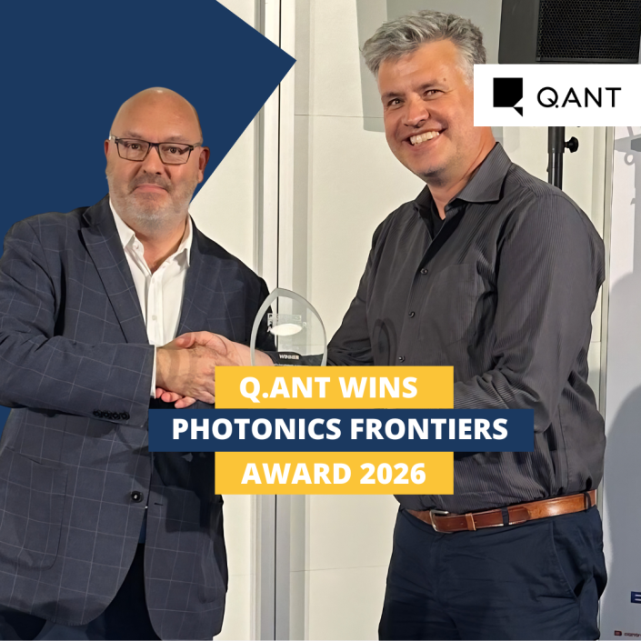 Q.ANT Wins Photonics Frontiers Award 2026 for Industry-Ready Optical Computing Innovation