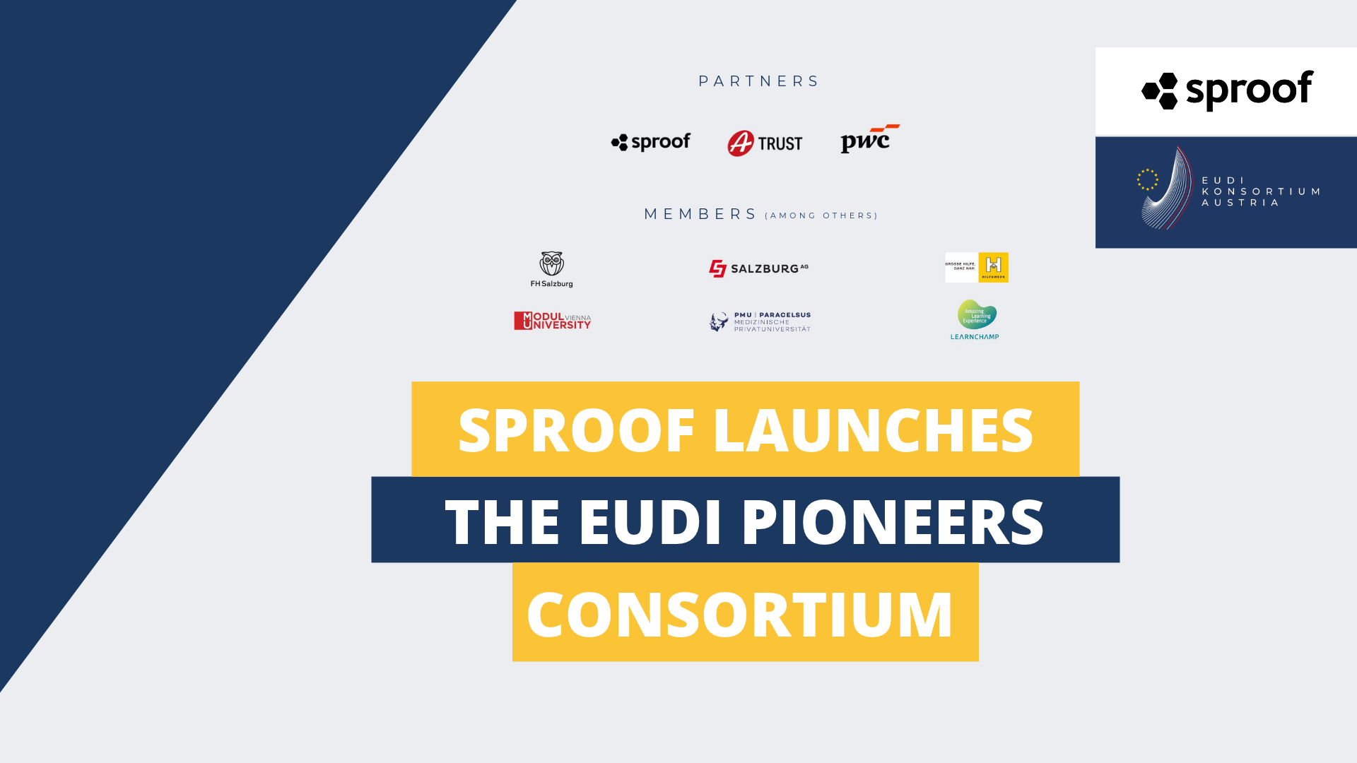 sproof Launches the EUDI Pioneers Consortium
